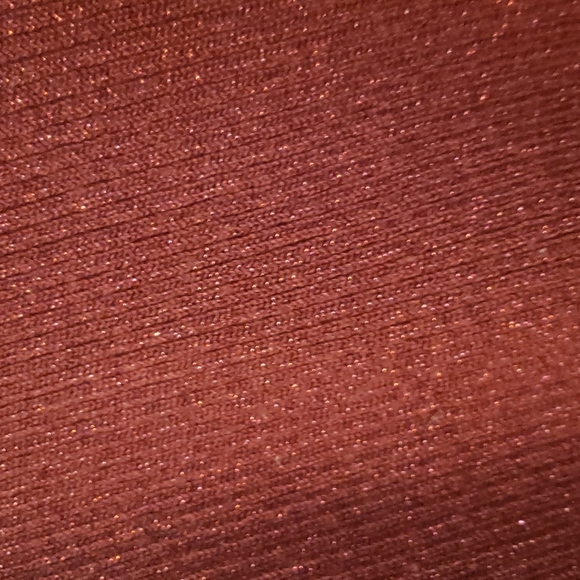 Ruby Red Metallic Ribbed Cardigan - Picture 3 of 5